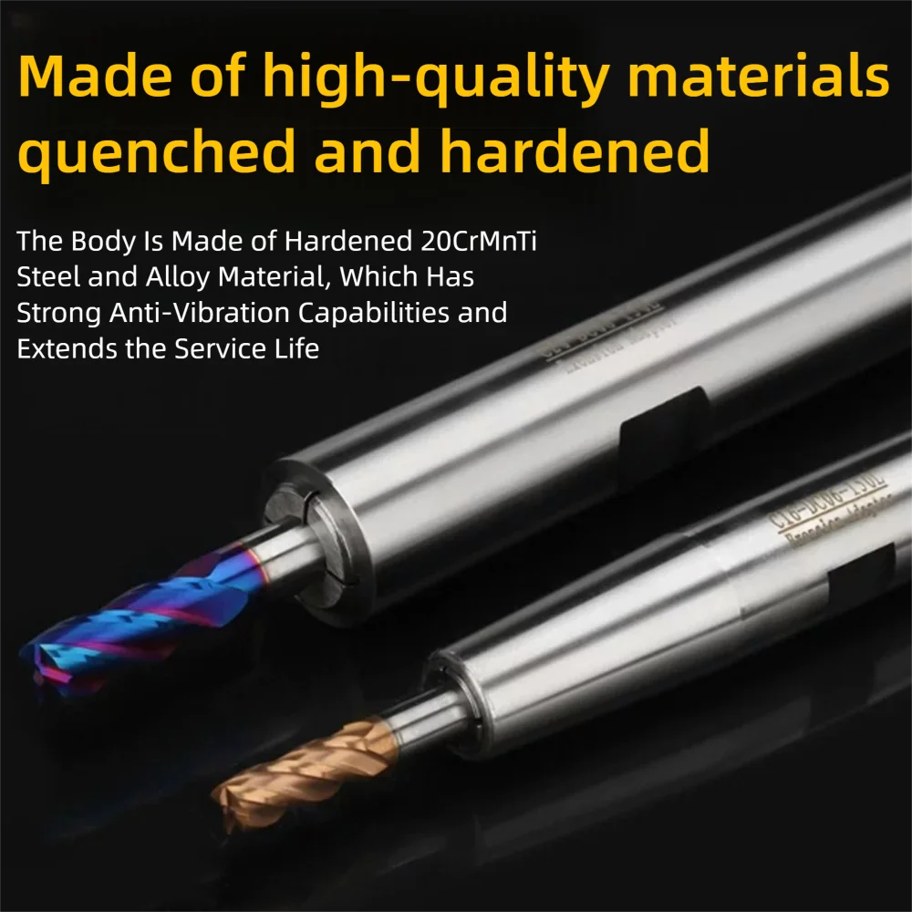 Milling Cutter Mini Deep Hole Extension Rod C8-C25-DC04/06/08-100-300L Lathe Chuck Tool Holder Collet Adapter Sleeve CNC Support