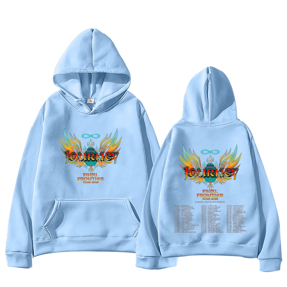 سترة بغطاء للرأس لجولة الحدود النهائية لعام 2026، سترة بفرقة روك باند جرافيك للنساء والرجال بأكمام طويلة، ملابس خروج عصرية