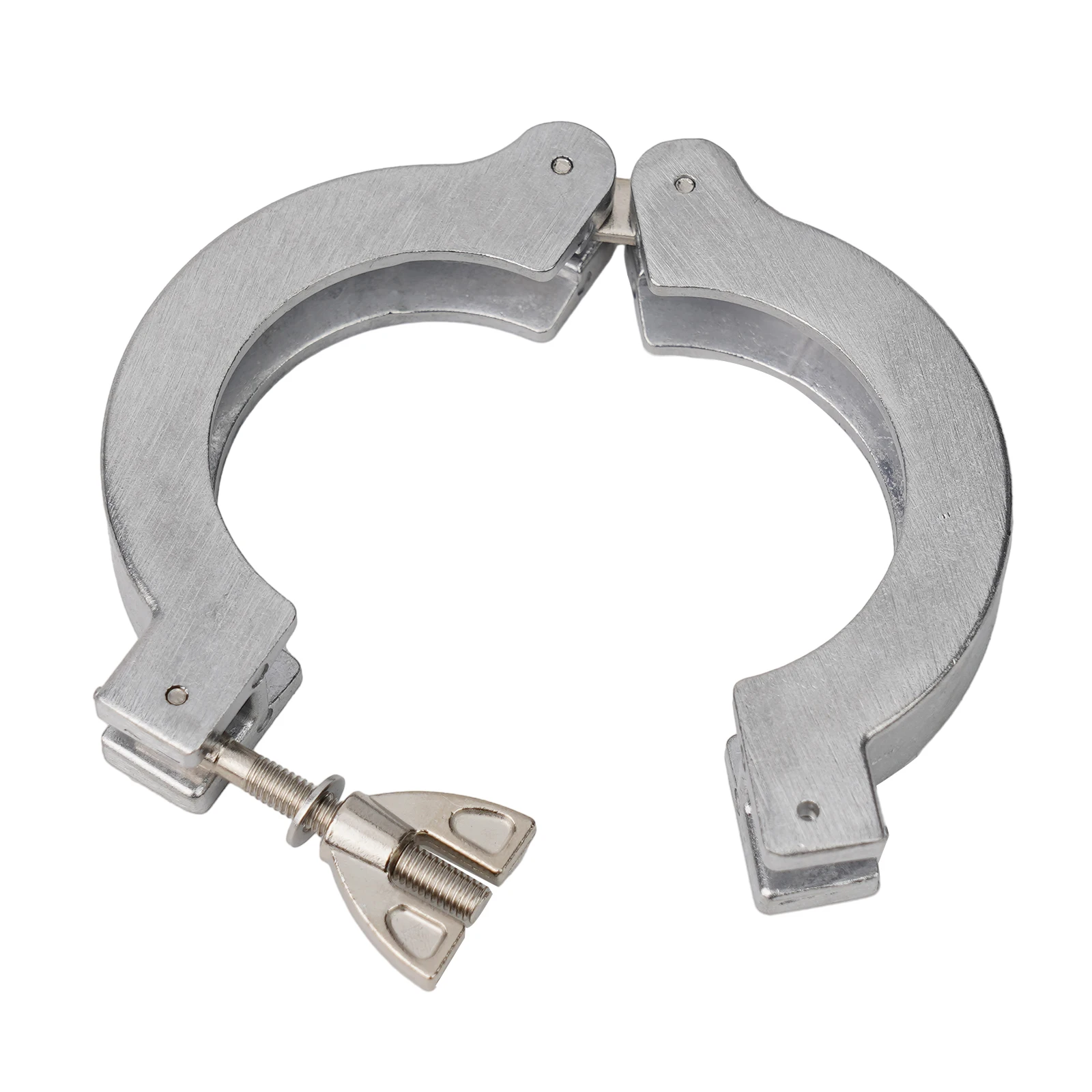 Abrazadera de vacío KF16KF50, abrazadera de aleación de aluminio con soporte y anillo de goma con malla 316 resistente y de alta dureza