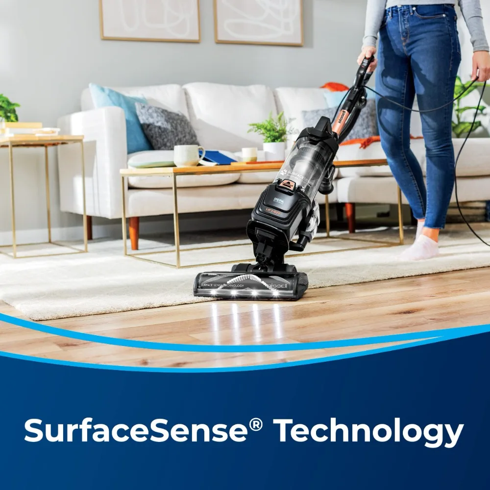 2024 New Allergen Lift-Off Pet Upright Vacuum, with Tangle-Free Multi-Surface Brush Roll, LED Headlights, & Lift-Off Technology