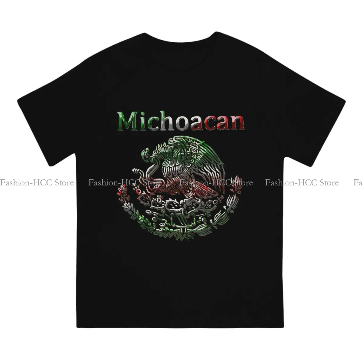 Michoacan Morelia Mexican Colt Hipster Polyester TShirts Mexican Flag Male Graphic Streetwear T Shirt O Neck