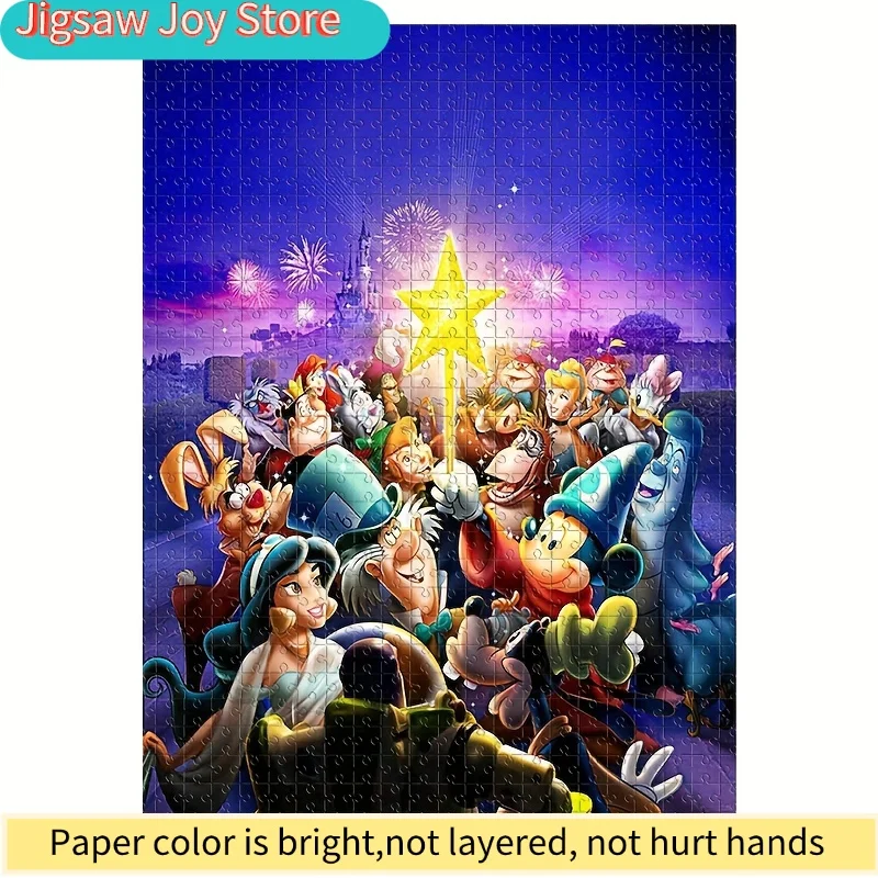 

1000 деталей: Микки и Минни Маус, Дональд Дак, Гуфи, Плуто, Золушка, Белоснежка, Питер Пэн, Тинкер Белл — Волшебный пазл для вечеринки