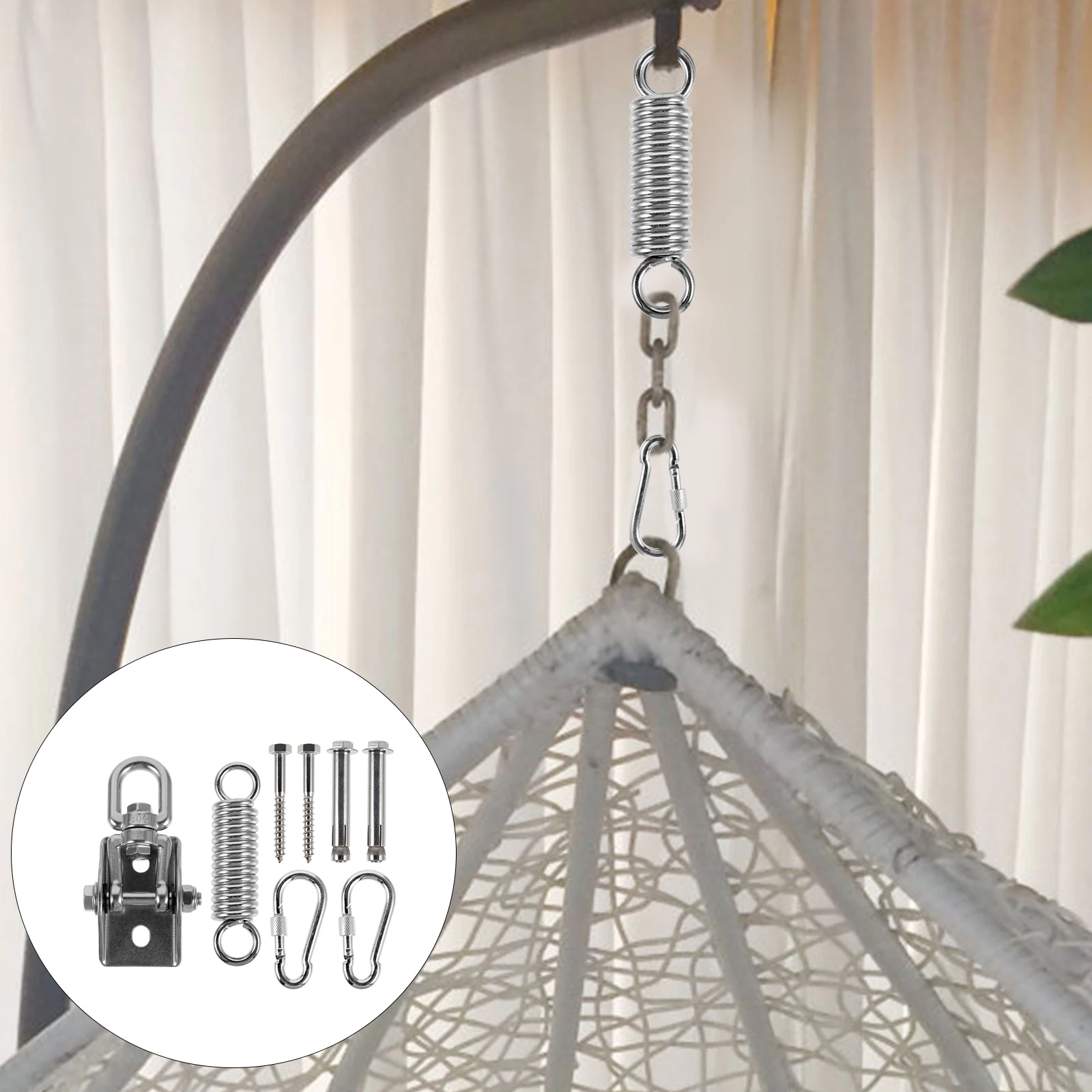 

Stainless Steel Sandbag Hooks Heavy Duty Hammock Swing Hangers Ceiling Mounts for Hanging Kits Durable Rustproof Swing Hanger