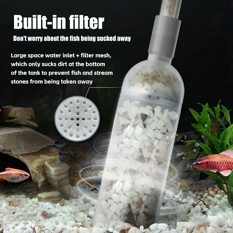 Langlebiges Aquarium-Saugpumpen-Set für Einfache Wasserwechsel & Sandreinigung Effizientes Aquariumpflege-Werkzeug mit Flexiblem Schlauch – Detail 22