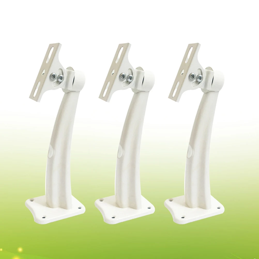 

3pcs Security Camera Wall Mount Bracket Durable 360Degrees Swivel Indoor Outdoor Bracket Stand Clamps Base Monitor Video