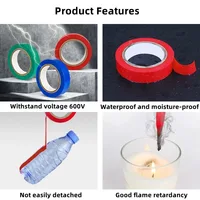 Color Electrical Tape PVC Wear-resistant Flame Retardant Lead-free Insulating Waterproof Eletrician White Black Red Blue Green 4