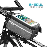 B- SOUL Mountain Bike Bag Saddle Bag Cycling Equipment Road Bike Front Bag Riding Gear Top Tube Bag Polyester Fiber