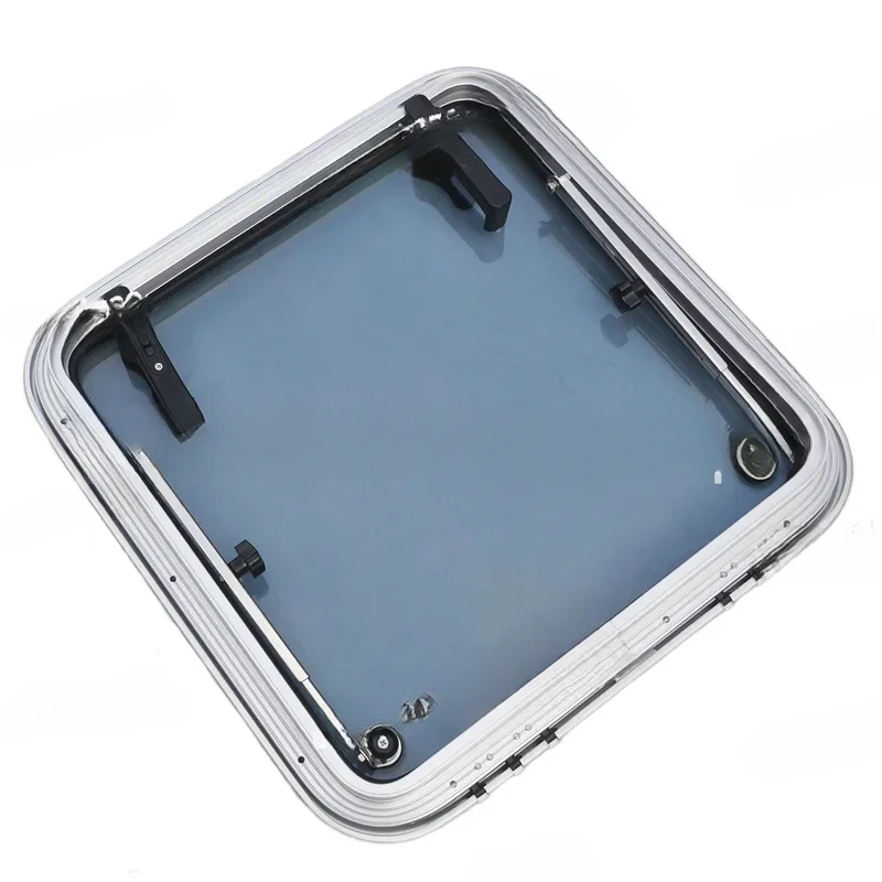 Anodized Aluminum Square Porthole With Tempered Glass For Marine Boat Window