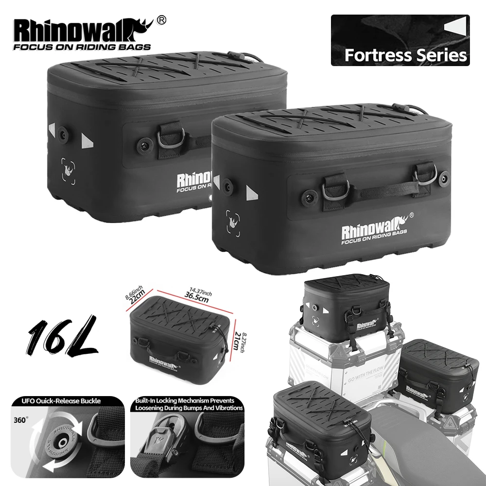 

Rhinowalk Motorcycle Luggage Bag Waterproof Universaty Tail Pannier Side Bag Case Top Pack Additional Bag Motor Accessories