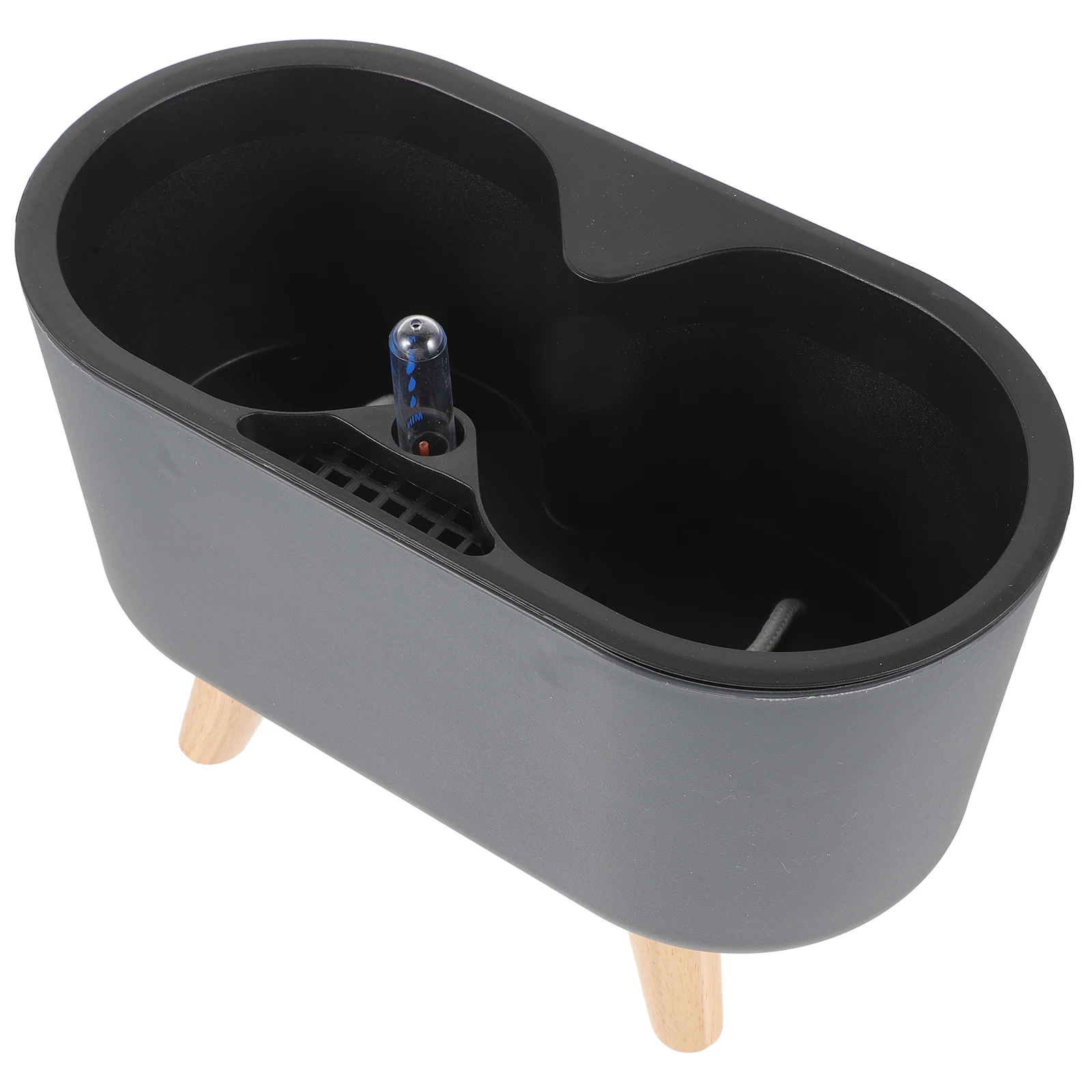 

Self Watering Planter White Color with Water Level Indicator for Indoor Office Balcony Lightweight Durable Plastic Material