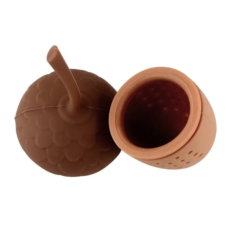 1Pcs Portable Silicone Herbal Filter Acorn Shape Tea Tools Tea Bag Strainer Tea Infuser Gadgets Teaware Kitchen Accessories