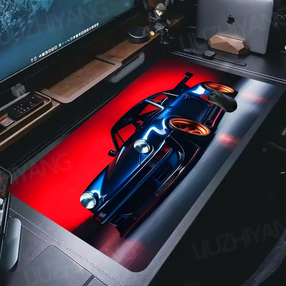 

Black Glossy Sports Car Mouse Pad 90x40cm Large Computer Office Gaming Desk Mat XXL Rubber Non-Slip Gaming Keyboard & Mouse Pad