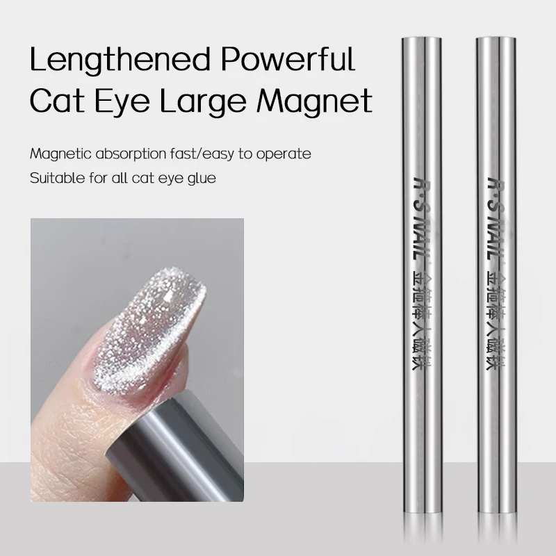 Strong Magnetic Rod for Cat Eye Gel Polish Nail Magnet Tool Double-head Magnet Pen Magnet Stick 3D Magnetic Cat Eye Gel Polish