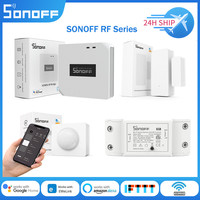 SONOFF RF Bridge R2 433MHz DW2 Door Window PIR3 Motion Sensor SONOFF RFR2 Smart Switch Works With eWeLink APP Google Home Alexa