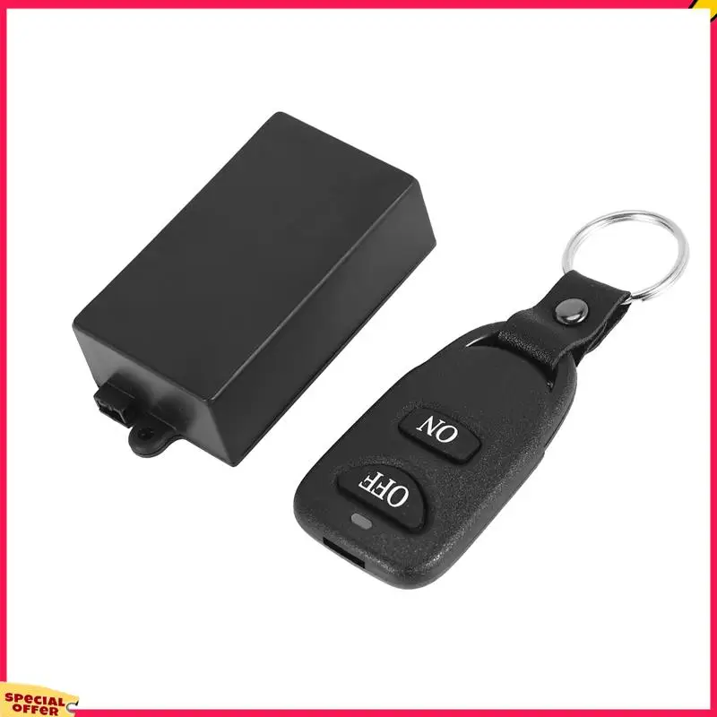 A39M Dc 12V 10A 1Ch Sistema de interruptor de controle remoto sem fio Receptor Transmissor 2 botões remoto à prova d'água 433Mhz