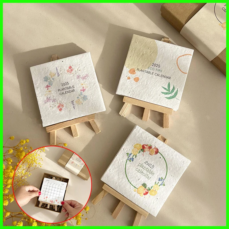 Plantafel zaadkalender 2025, moderne groenkalenderplanner met plantafel kweekplanten, 2025 bloemenkalender 12 maandelijks