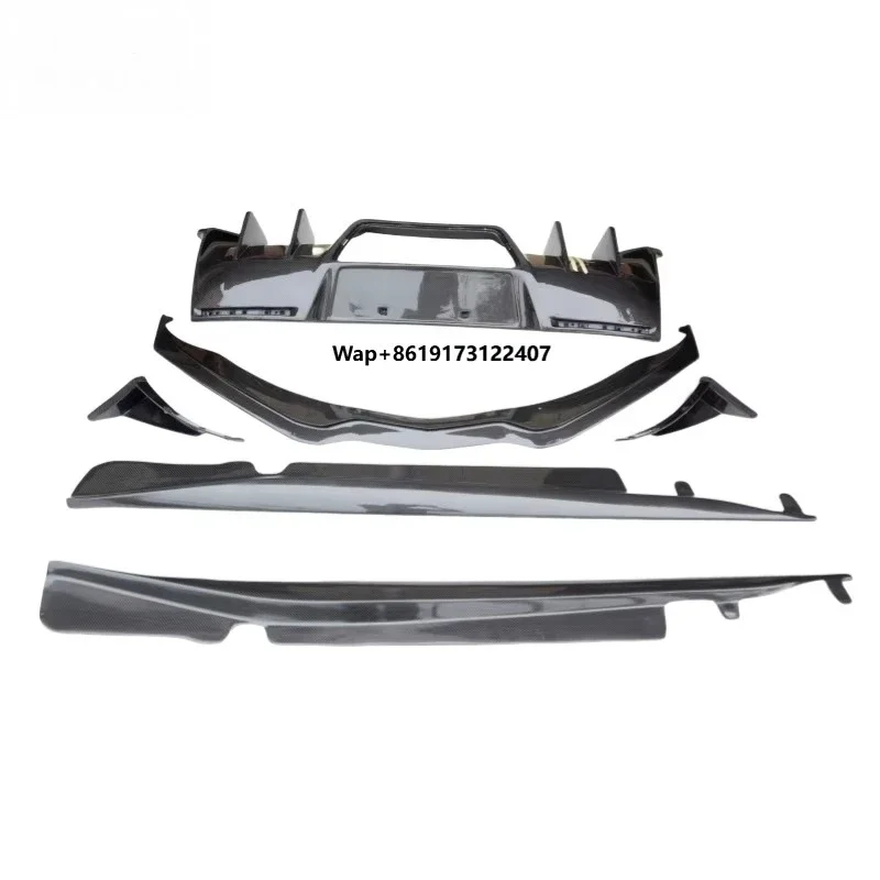 High Quality Carbon Fiber C7 Front Lip Rear Diffuser Side Skirts Body Kit For  Corvette C7