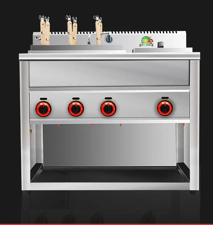 Professional Commercial GAS Noodles Boiler Pasta Cooker Machine Bain Marie Cook Noodles Cooker Ramen Cooker Noodle Boiling Stove
