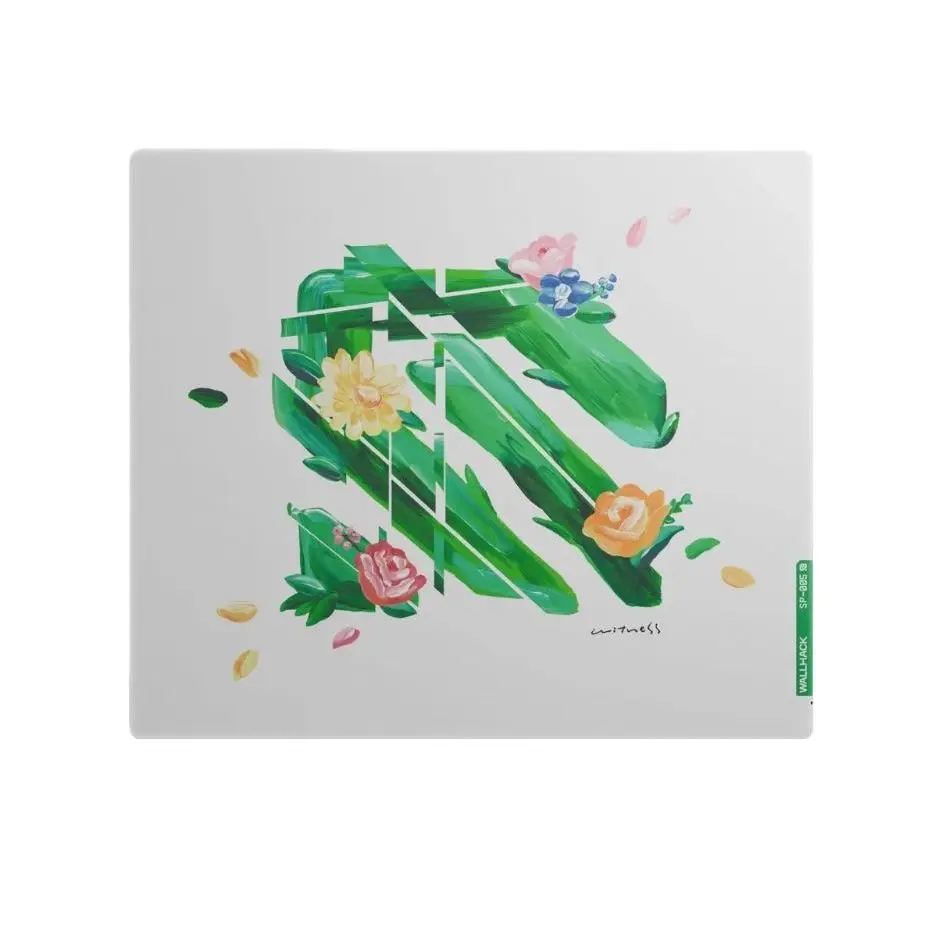 For W-Wallhack SP-005 Glass Gaming Mouse Pad Computer OS Esports Games For FPS Large Size 450X400MM Desktop Glass Pad Customized