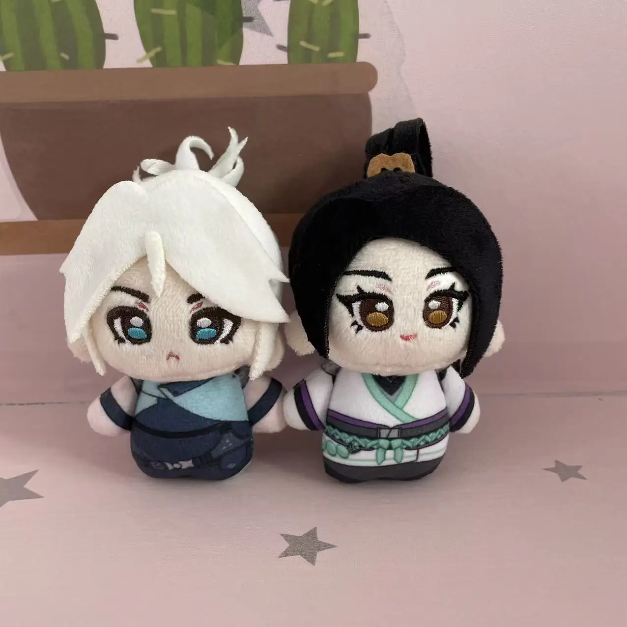 10 cm Anime VALORANT Pluche Hanger Speelgoed Clover Vervagen Sage Joon Hee Gevulde Plushie Sleutelhanger Pop Cosplay Figuur Kerstcadeaus