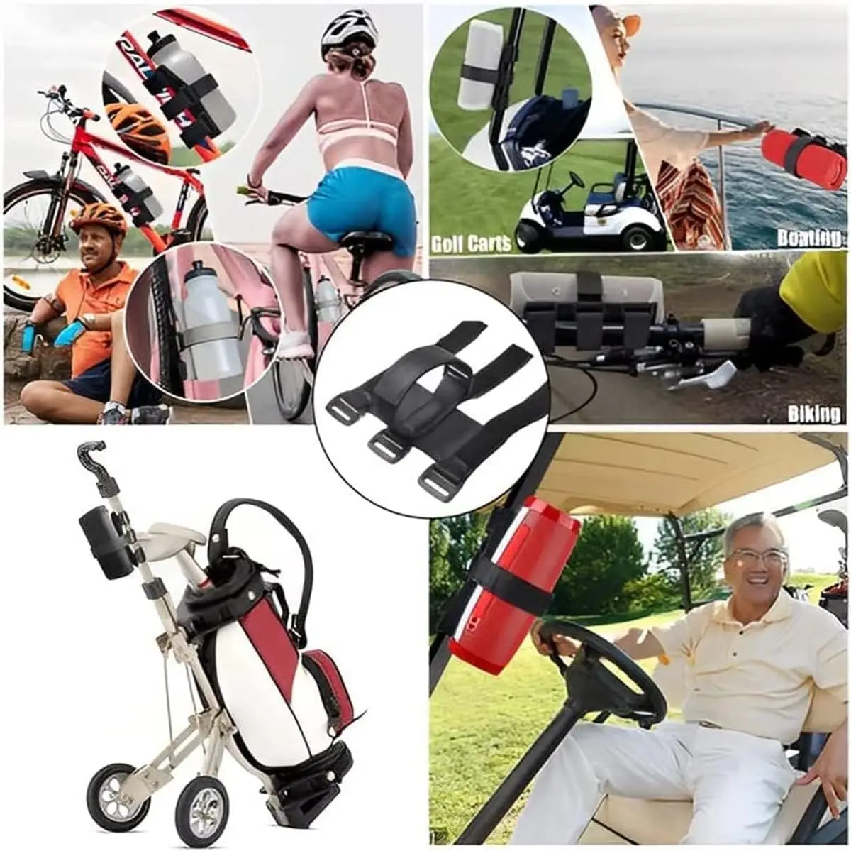 Портативный велосипедный динамик с фиксированным ремнем, клетка для велосипедной бутылки, крепление, MTB, дорожный велосипед, тележка для гольфа, аксессуары для мотоциклов ATV