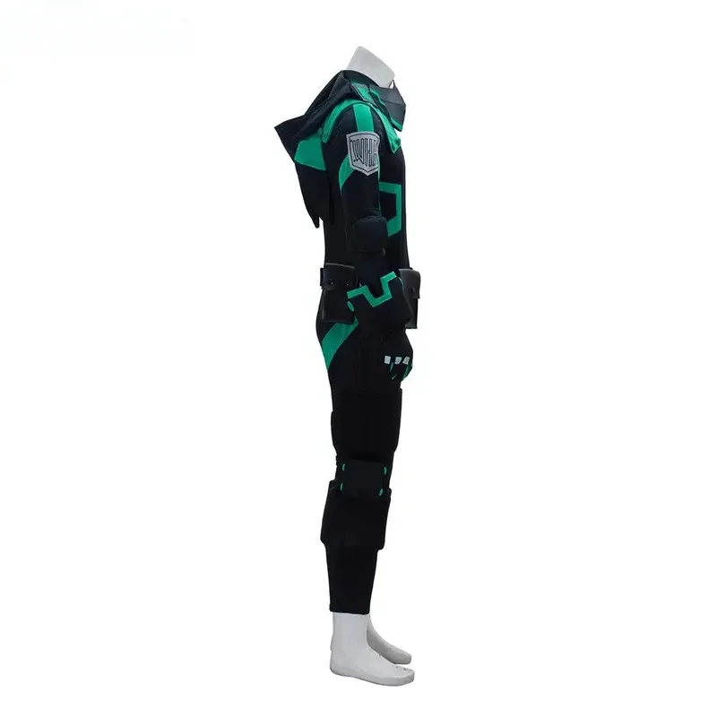 أزياء My Academia World Heroes Mission Boku No Hero Academia Izuku Midoriya Deku التأثيرية بدلة المعركة السوداء؛ 8,k'5;h.