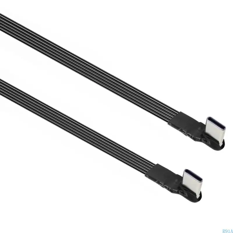 R91A 범용 유형 C 충전 코드 65W 빠른 충전 케이블 실리콘 및 금속 충전 드론 태블릿 스마트 폰에 적합한 금속 충전