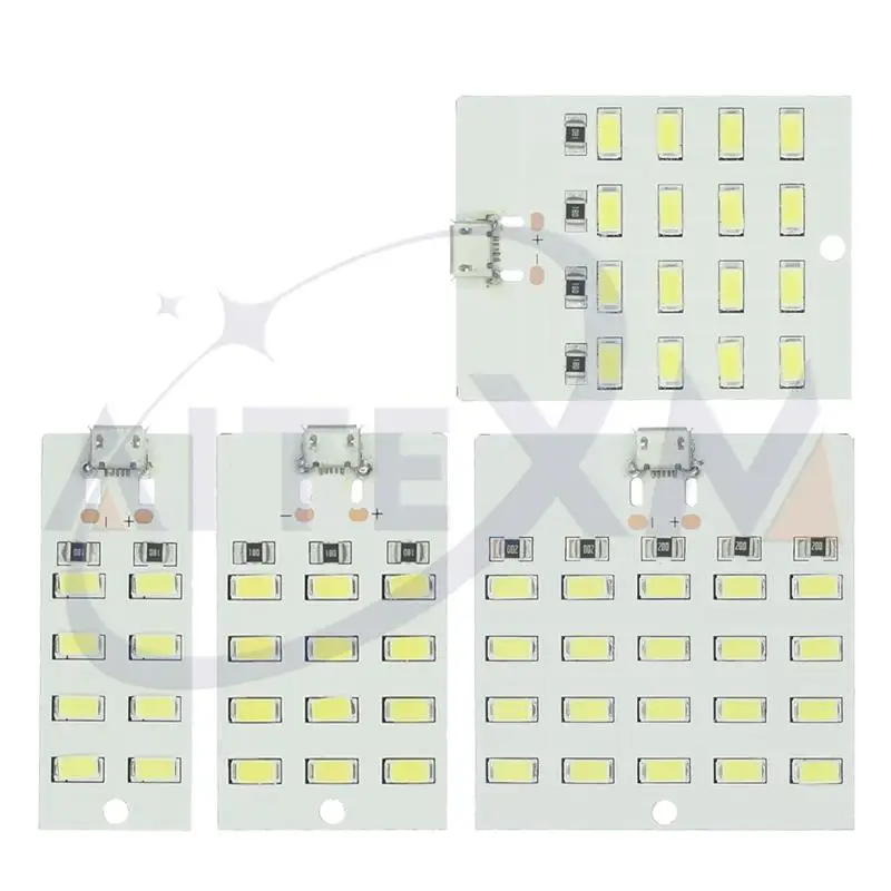 SMD LED 5730 5V 430mA~470mA White Mirco Usb 5730 LED Lighting Panel USB Mobile Light Emergency Light Night Light Electronic DIY