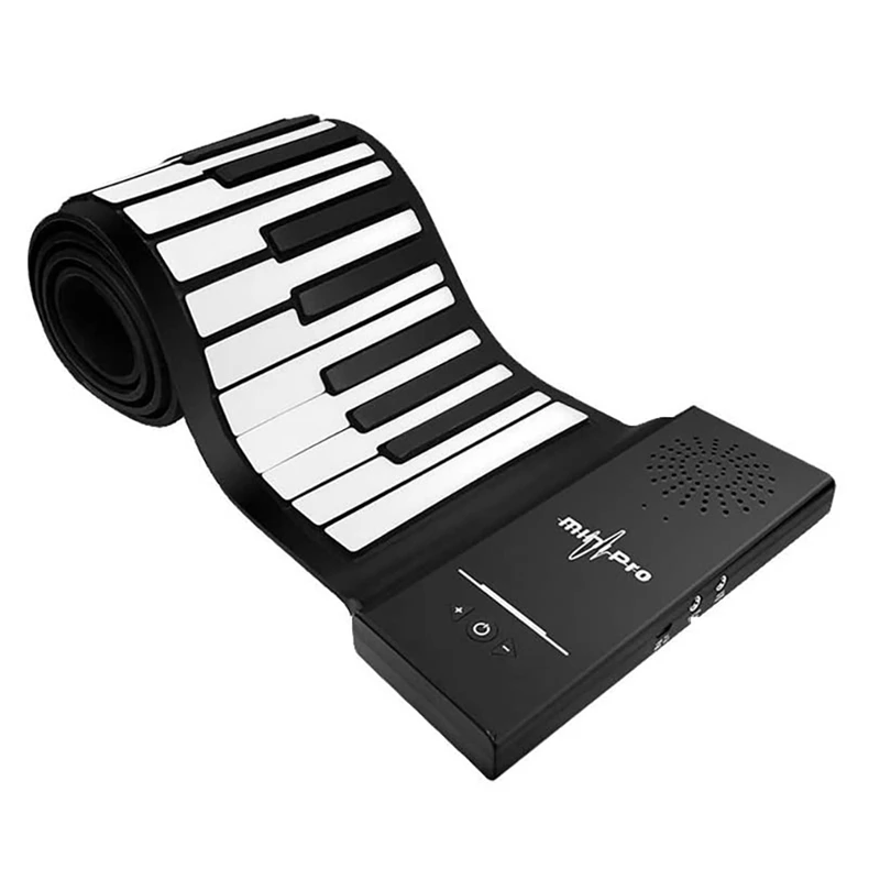 

Hot 88 Keys Electric Piano Roll Up Piano Portable Rechargeable Electric Hand Roll Piano With Speaker For Kids Beginners Gift