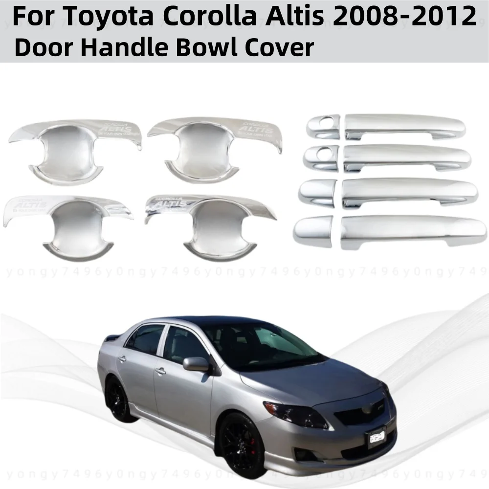 

2008 2009 2010 2011 2012 для Toyota Corolla Altis автомобиля ABS хромированные аксессуары с покрытием дверная ручка чаша крышка отделка в стиле пасты