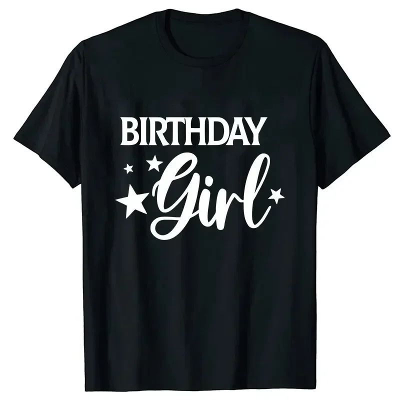 T-Shirt Matching Family Tops Dad Mom Brother Sister of Birthday Girls Birthday Squad Short Sleeve Tees Girls Birthday Party 2024