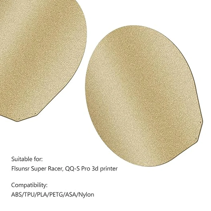 ENERGETIC Flsn T1 Pro Build Plate Dia 270mm Smooth/Textured PEI Sheet for Flsn Super Racer Double Sided Can Print Flexible Plate