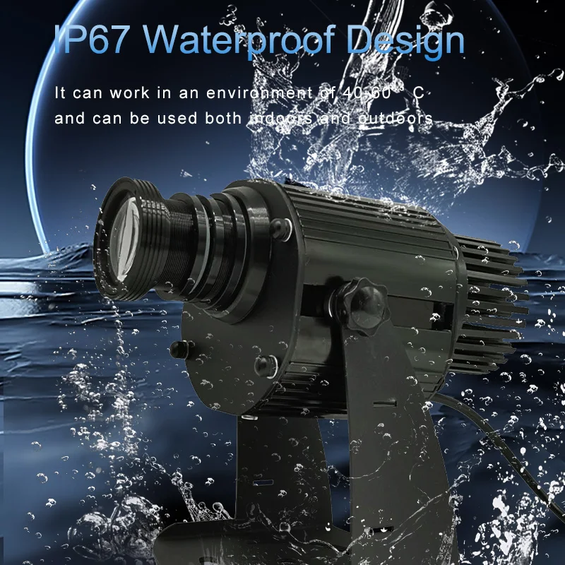 80W voor architectonische reclame HD Waterdicht logo Gobo Reclamelogo Aangepaste afbeelding