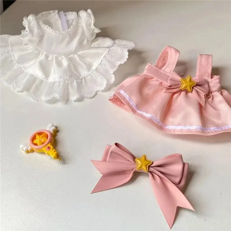 15 17cm For Labubu Doll Wakaii Japan Magic Girl Outfit Clothing Cardcaptor Sakura Style Princess Dress Skirt Clothes Accessories