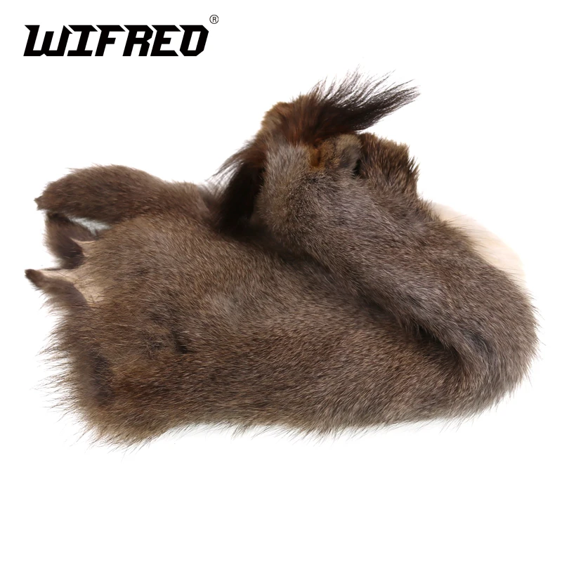 Wifreo 2PCS Natural Color Fly Tying Squirrel Fur for Nymph Fly Tying Trout Lure Making Dubbing Material