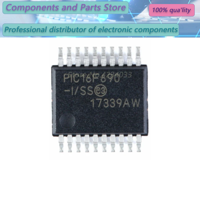 

10PCS PIC16F690T-I/SS C16F690TI PIC16F690 SSOP20 NEW100% PIC16 F690T-I