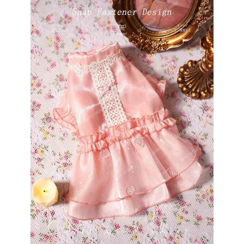 

Dog Clothes Summer Thin Vest Pet Puppy Small Dog Teddy Bichon Summer Cute Dress Spring and Autumn pet products cat accessories