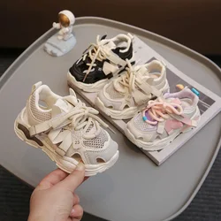 Summer Children's Sneakers 2024 New Mesh Breathable Small Middle and Large Kids Casual Shoes Boys and Girls Tennis Shoes