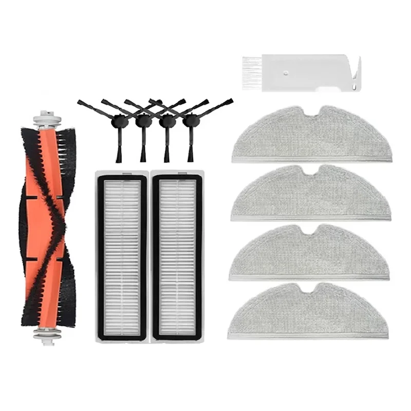 ABVI-Fits لـ Dreame D9، D9 Max، L10 Pro قطع غيار المكنسة الكهربائية المواد الاستهلاكية فرشاة جانبية رئيسية فلتر Hepa ممسحة قماش