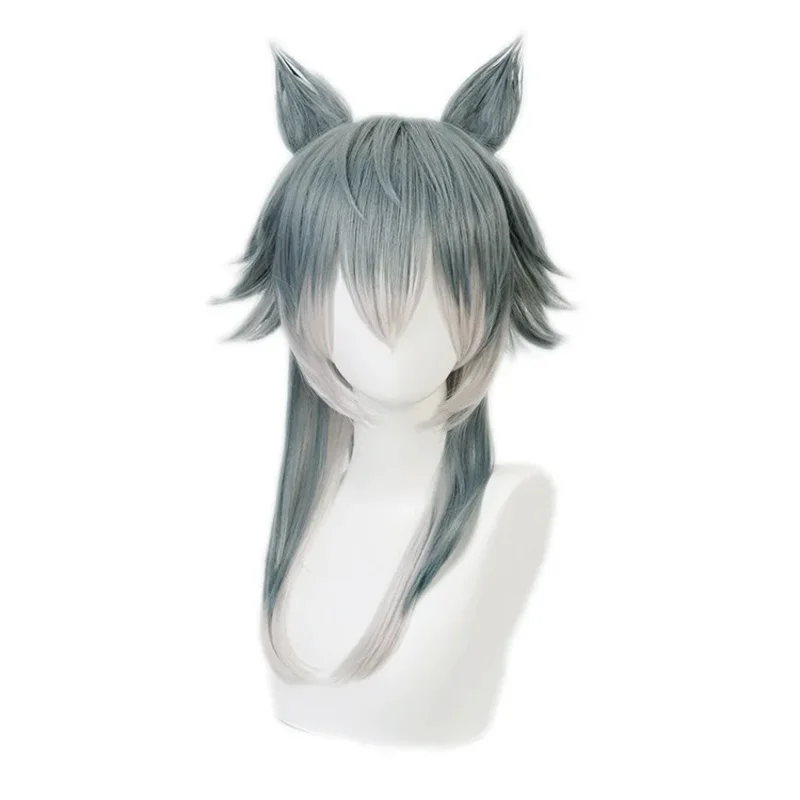 Anime Beastars Cosplay Costumes Wig Mask Grey Wolf Legoshi Uniform Carnivore Legosi Cosplay Costume Cherryton Academy Blue Suit