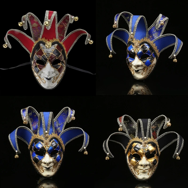 

Masquerade Mask for Men and Women Mardi Gras Mask Halloween Jester-Mask