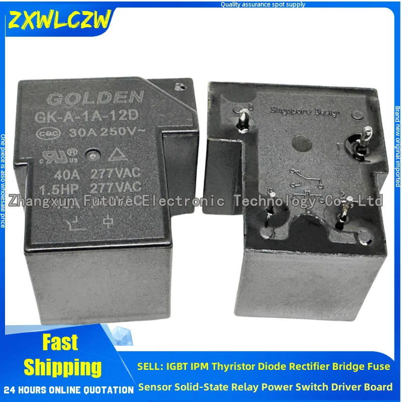 5 قطعة/الوحدة GK-A-1A-12D لفائف 12V-40A GK-A-1A-24D لفائف 24V-40A 5 قطعة/الوحدة CHS01-S-112LA CHS01-V-112LA CHS01-S-115LA2 CHS01-V-124LA