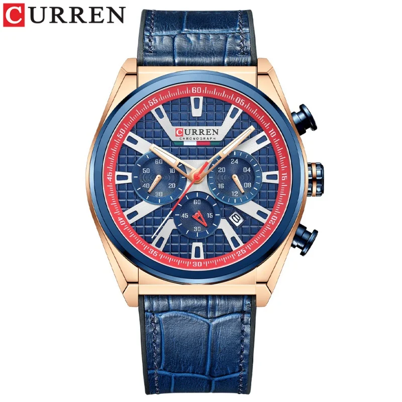 

Curren New 8392 Men's Watch Calendar Tape Men's Watch Business Foreign Trade Watch