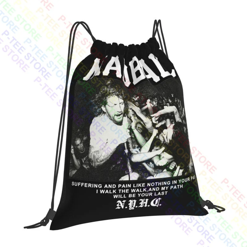 Madball Nyhc Concert Band Tour Agnostic Drawstring Bags Gym Bag Hot Schoolbag Lightweight Outdoor Running