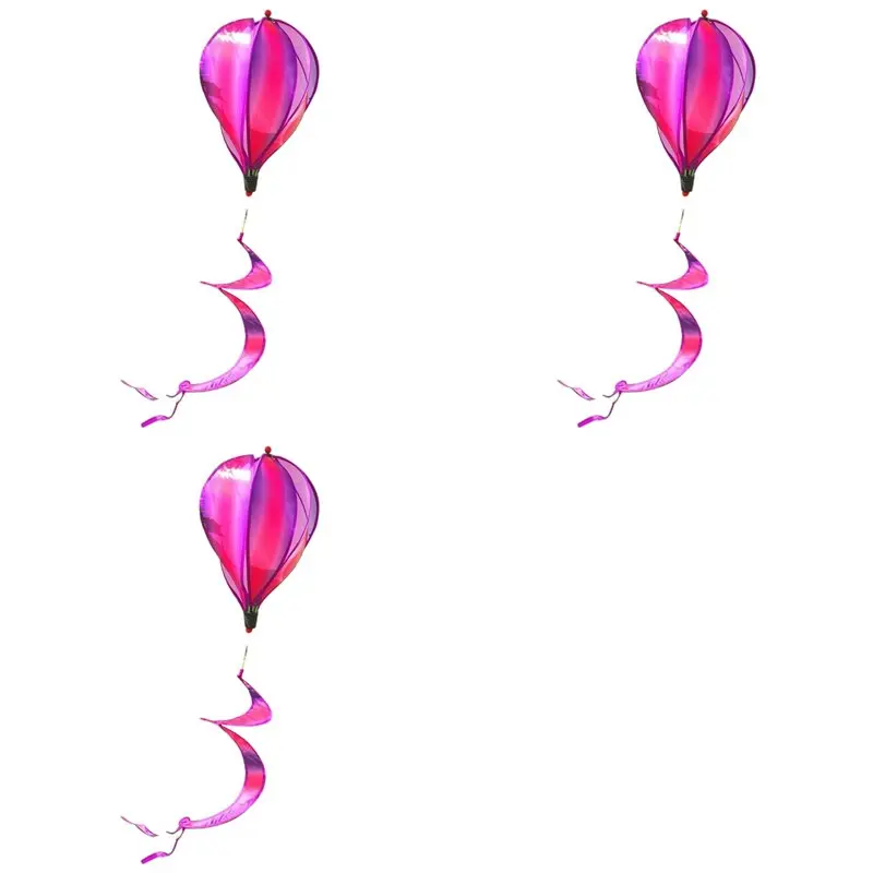 ABXF-3X Garden Spring Hot Air Balloon Pendant Rotating Windmill Hanging Decoration F