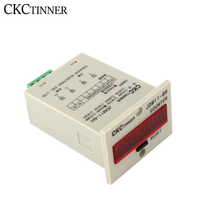 Digital Counter JDM11-6H Electronic Industrial Counter with Proximity Switch NPN LJ12A3 LJ18A3 E3F-30C4 PL05-N SN04 Foot Switch