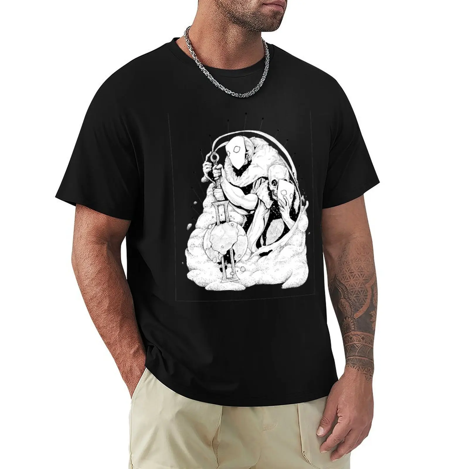 

Gemini Skeleton T-Shirt korean fashion tees mens white t shirts