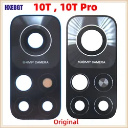 Arka kamera cam Lens için Xiaomi Mi 10T / 10T Pro ana kamera cam kapak ile etiket Mi10T akıllı telefon tamir parçaları