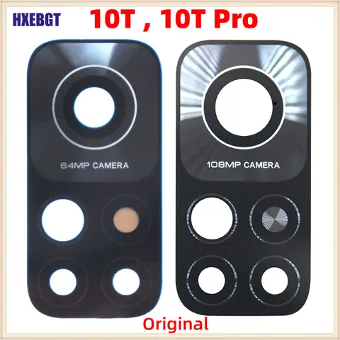 Xiaomi Mi 10T / 10T Pro 메인 카메라 유리 커버 (스티커 Mi10T 스마트 폰 수리 부품 포함) 용 후면 카메라 유리 렌즈