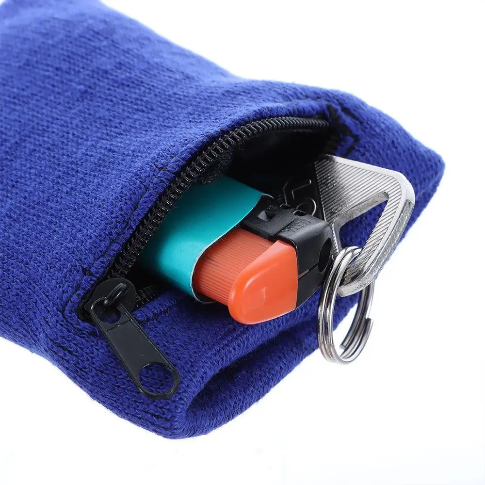 Outdoor Sport Key Pocket Travel Wrist Protection Wrist Purse Bag Sports Wristband Sports Bag With Zipper